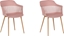 Picture of Beliani Zestaw 2 krzese do jadalni róowy BERECA
