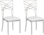 Attēls no Beliani Zestaw 2 krzese do jadalni silver GIRARD