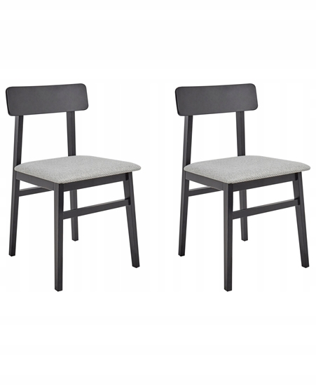 Изображение Beliani Zestaw 2 krzese do jadalni STACY Drewno Jasnoszary