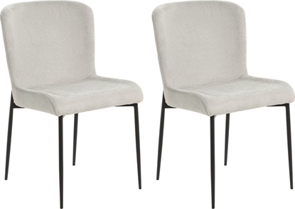 Attēls no Beliani Zestaw 2 krzese do jadalni szary ADA