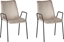 Изображение Beliani Zestaw 2 krzese do jadalni welurowy beowoszary JEFFERSON