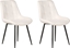 Изображение Beliani Zestaw 2 krzese do jadalni welurowy biay MELROSE