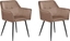 Изображение Beliani Zestaw 2 krzese do jadalni welurowy brzowy JASMIN