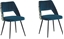 Picture of Beliani Zestaw 2 krzese do jadalni welurowy niebieski ANSLEY