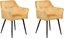 Изображение Beliani Zestaw 2 krzese do jadalni welurowy óty JASMIN