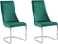 Attēls no Beliani Zestaw 2 krzese do jadalni welurowy zielony ALTOONA