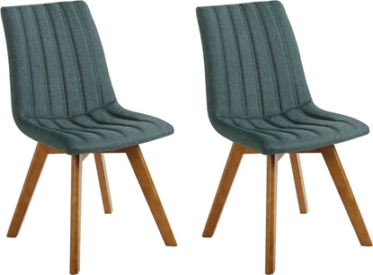 Изображение Beliani Zestaw 2 krzese do jadalni zielony CALGARY