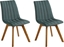 Изображение Beliani Zestaw 2 krzese do jadalni zielony CALGARY