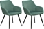 Изображение Beliani Zestaw 2 krzese do jadalni zielony CASMALIA