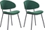Изображение Beliani Zestaw 2 krzese do jadalni zielony KIANA