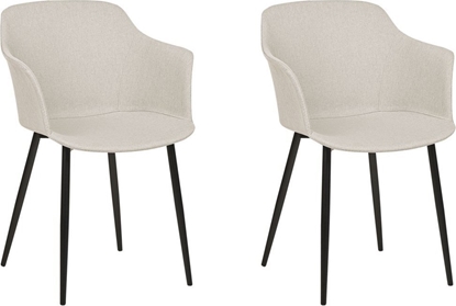 Изображение Beliani Zestaw 2 krzese jasnobeowy ELIM