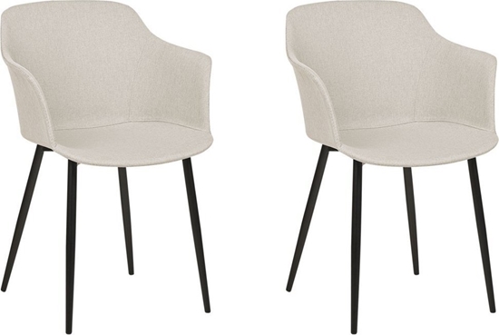 Изображение Beliani Zestaw 2 krzese jasnobeowy ELIM