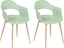 Picture of Beliani Zestaw 2 krzese jasnozielony UTICA