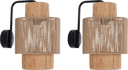 Picture of Beliani Zestaw 2 lamp ciennych rafia naturalny JAMMA