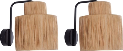 Picture of Beliani Zestaw 2 lamp ciennych rafia naturalny SHINFA