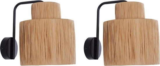 Picture of Beliani Zestaw 2 lamp ciennych rafia naturalny SHINFA