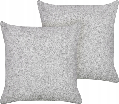 Attēls no Beliani Zestaw 2 poduszek Boucle Szary LEUZEA