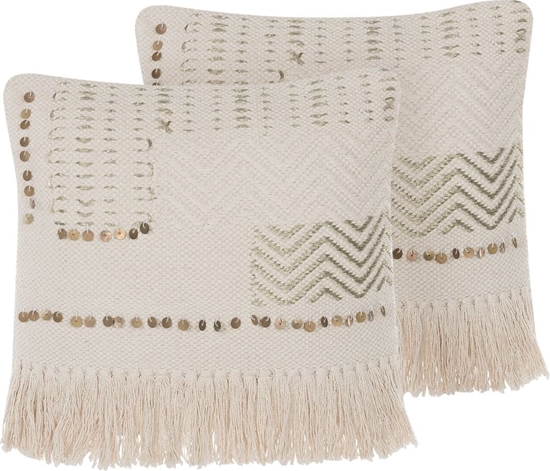 Picture of Beliani Zestaw 2 poduszek dekoracyjnych 45 x 45 cm beowy VAYALI