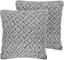 Attēls no Beliani Zestaw 2 poduszek dekoracyjnych makrama 45 x 40 cm szary KIZKALESI