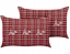 Picture of Beliani Zestaw 2 poduszek dekoracyjnych MOCHI 30 x 50 cm Czerwony Wzór witeczny