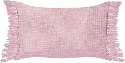 Attēls no Beliani Zestaw 2 poduszek dekoracyjnych TANSY Bawena 40 x 60 cm Róowy Jednolity