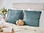 Изображение Beliani Zestaw 2 poduszek dekoracyjnych VERPIS Bawena 50 x 50 cm Niebieski Jednolity