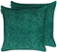 Attēls no Beliani Zestaw 2 poduszek dekoracyjnych VERPIS Bawena 50 x 50 cm Szmaragdowy Jednolity