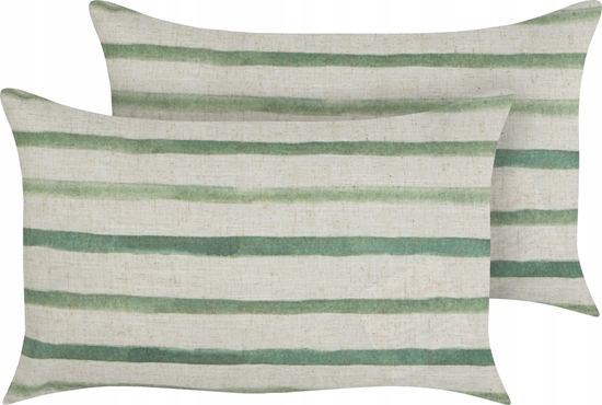 Picture of Beliani Zestaw 2 poduszek Poliester Zielony KAFRA