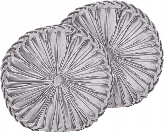 Picture of Beliani Zestaw 2 poduszek Welur Szary UDALA