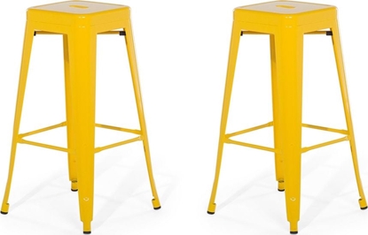 Picture of Beliani Zestaw 2 stoków barowych metalowych 76 cm óty CABRILLO