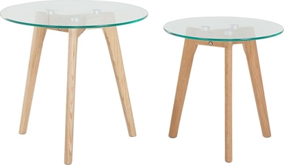 Attēls no Beliani Zestaw 2 stolików kawowych szklanych MISSOURI