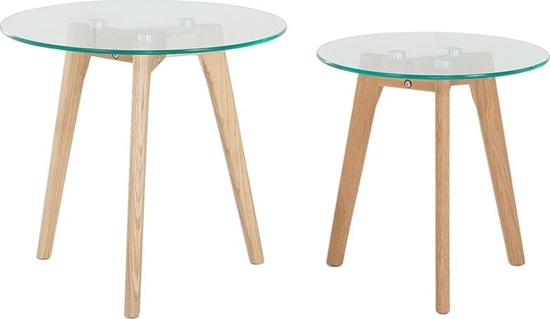 Picture of Beliani Zestaw 2 stolików kawowych szklanych MISSOURI