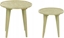 Attēls no Beliani Zestaw 2 stolików pomocniczych z drewna mango zielony MAHARO