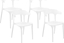 Изображение Beliani Zestaw 4 krzese do jadalni biae GUBBIO