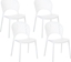 Attēls no Beliani Zestaw 4 krzese do jadalni biay OSTIA