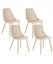 Picture of Beliani Zestaw 4 krzese do jadalni HAZELTON Beowy