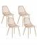 Picture of Beliani Zestaw 4 krzese do jadalni MONTELLO Beowy
