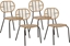 Изображение Beliani Zestaw 4 krzese z technorattanu PRATELLO