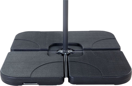 Picture of Beliani Zestaw 4 obciników do parasola ogrodowego Caria czarne