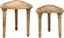Picture of Beliani Zestaw dwóch stolików pomocniczych drewno mango jasne SAORA