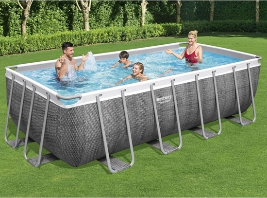 Picture of Bestway Basen Power Steel z zestawem, prostoktny, 488x244x122 cm