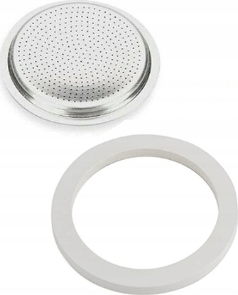 Picture of Bialetti Uszczelka silikonowa (1 szt. + sitko ) do kawiarek stalowych 6 tz