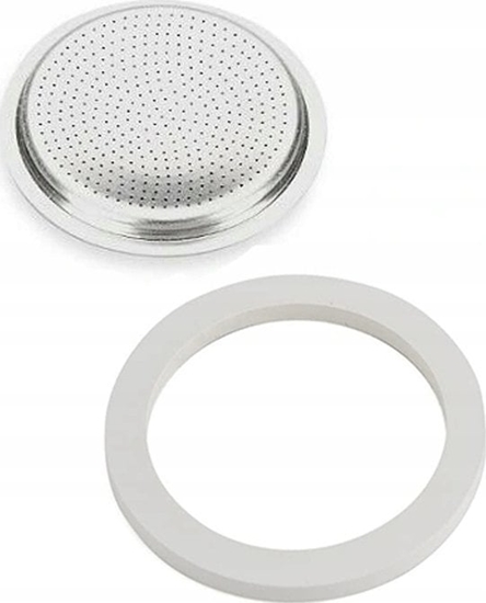 Picture of Bialetti Uszczelka silikonowa (1 szt. + sitko ) do kawiarek stalowych 6 tz