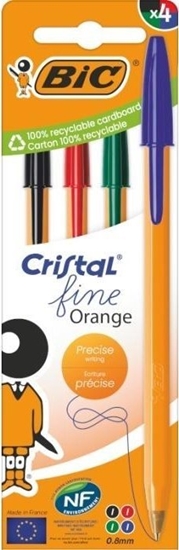 Изображение Bic Dugopis Orange Fine Cristal 4szt mix