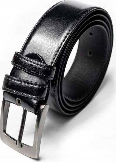 Picture of Byszczcy, szeroki pasek mski ze skóry naturalnej 105