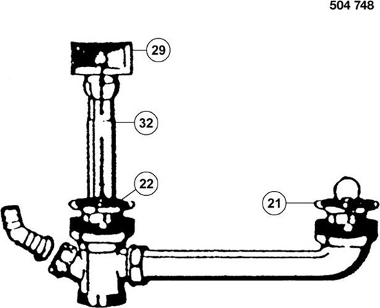 Picture of Blanco Armatura przelewowo-odpywowa 2x1,5 TOP ED