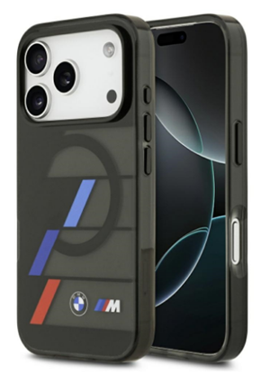 Attēls no BMW M IML Metal Buttons Tricolor Lines MagSafe Case for Apple iPhone 17 Pro Max