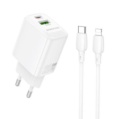 Attēls no Borofone Wall charger BN27 Fuente - USB + Type C -