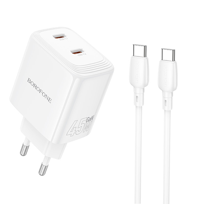 Attēls no Borofone Wall charger BN31 Cargador GaN - 2xType C