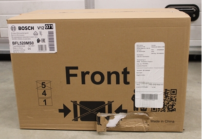 Изображение Bosch SALE OUT. BFL520MS0 Microwave Oven, Serie 4, Built-in, 800W, 20L, stainless steel | Microwave Oven | BFL520MS0 | Built-in | 20 L | 800 W | Stainless steel/Black | DAMAGED PACKAGING